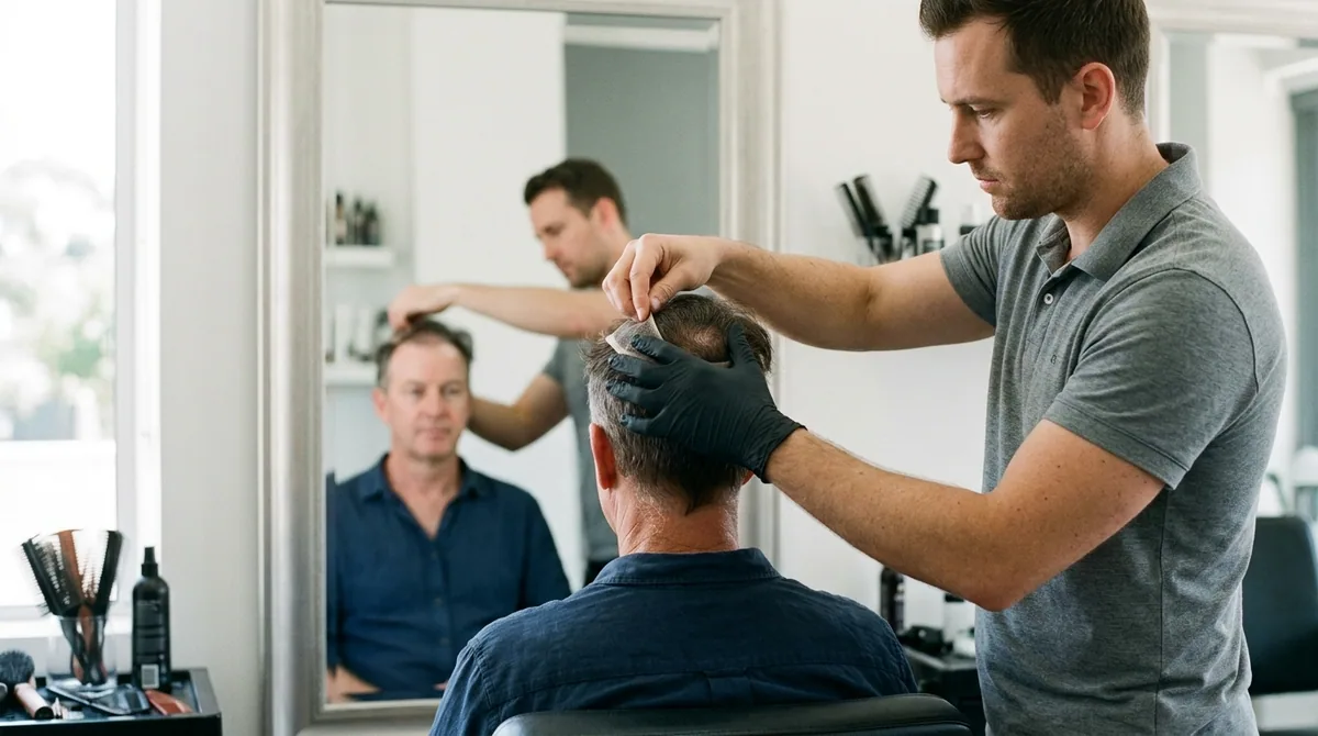 Custom hair systems fitted for clients in Gold Coast